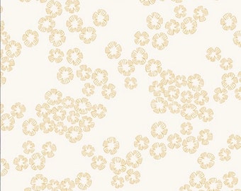 Wandering by Stephanie Organes for Andover Fabrics A  Pattern 764 Color Y, cream flowers sold by the yard