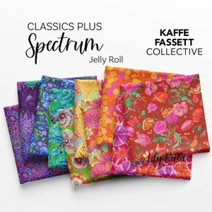 Kaffe Fassett Spectrum Fabric Strip Roll: 2.5&quot; Jelly Roll
