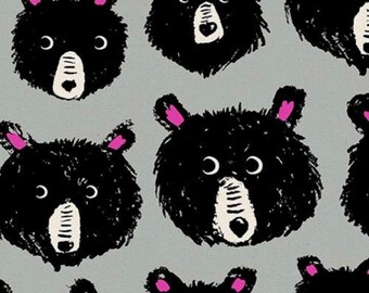 Teddy And The Bears - By Sarah Watts - From Ruby Star Society - For Moda - Canvas - Oyster (RS2110 19L) - One Yard cuts