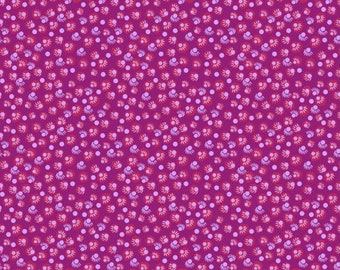 Bright Eyes Fabric by Anna Marie Horner Dot your eyes- Magenta 100% quilting Cotton for Free Spirit Fabrics