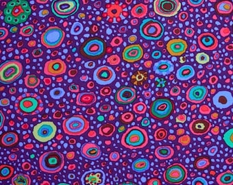 Kaffe Fassett Roman Glass Purple Cotton Fabric – Quilting, By The Yard