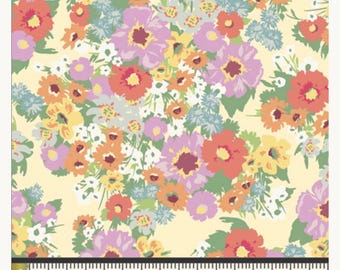 The Cur8tor - Gardenista Collection: Wild Flora Spring I Premium 100 percent Quilting Cotton by AGF Studio (Sold By the yard)