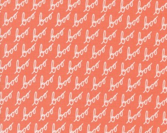 Hey Boo soft pumpkin 5212 12 by Lella Boutique for Moda Fabrics- sold by the yard