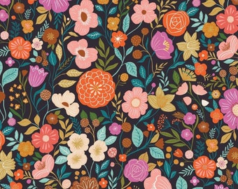 Good Vibes by Dashwood Studios- GOOD 1858-100% Quilting Cotton-All over Floral Designed by Bethan Janine-sold by the yard