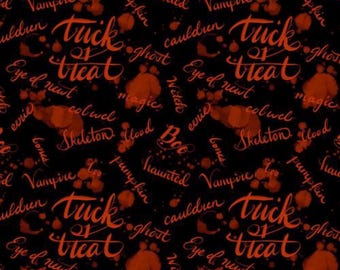 Ink Blot black. Costume and Cobwebs by Club Hauer for Free Spirit Fabrics PWRH124.black  By the yard