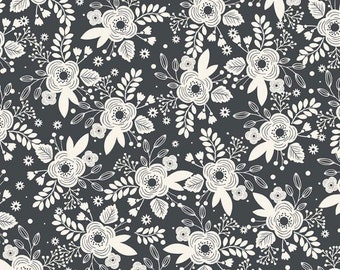 My Heritage by My Mind’s Eye for Riley Blake Designs Cotton Quilting Fabric Charcoal pattern C9790 OOP