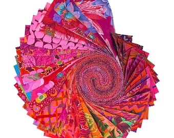 Kaffe Classics Plus 2.5" Strip Roll (Jelly Roll) in Ruby Classic Plus by Kaffe Fassett for Free Spirit (FB4DRGP.RUBY)