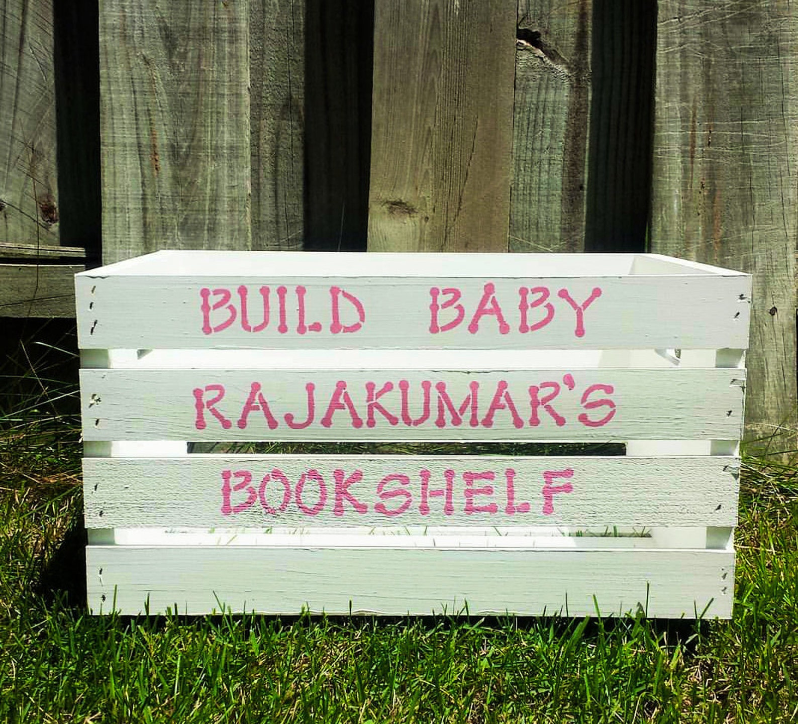 Baby Shower Book Basket Made in the Colors of your Choice Etsy