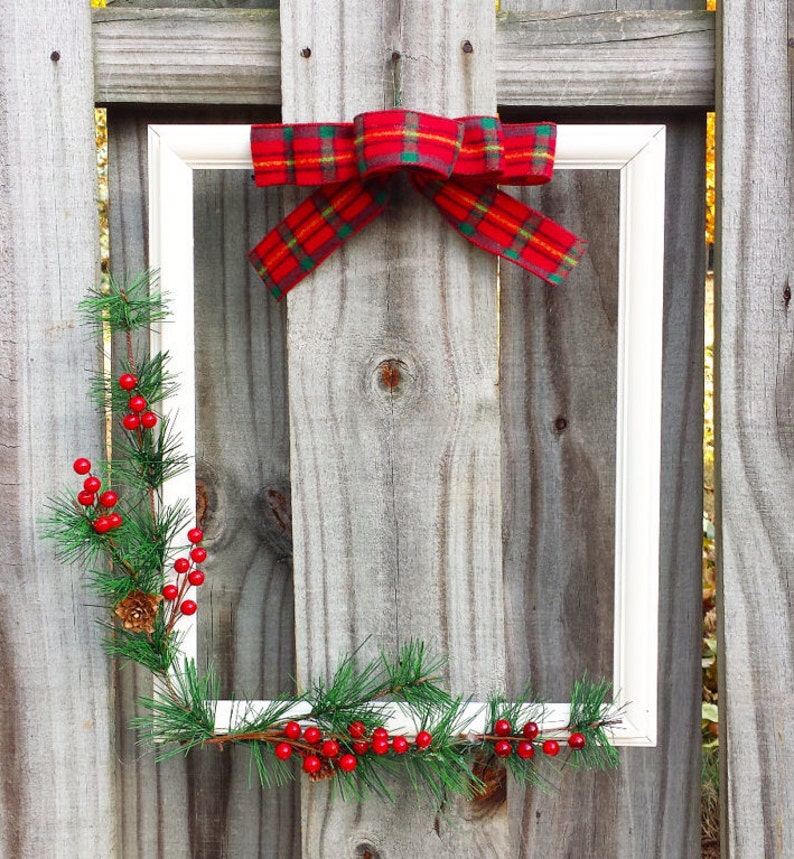 Winter Picture Frame Wreath