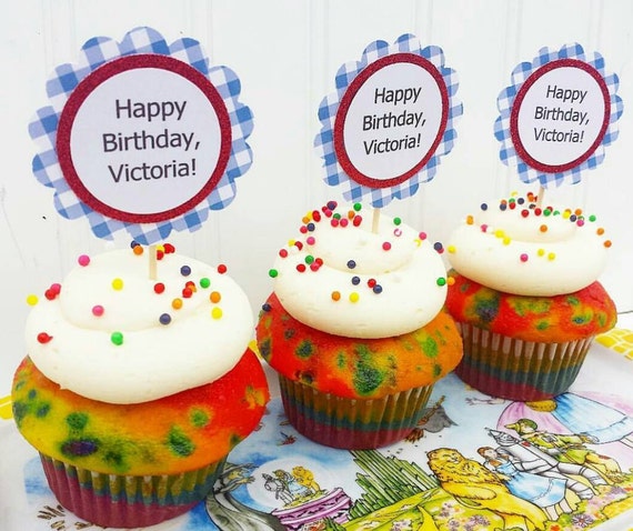 Wizard Of Oz Cupcake Toppers Etsy