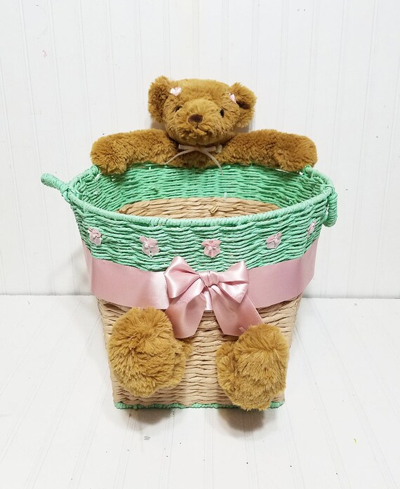 teddy bear basket