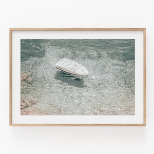 Beach Print, Instant Art, Coastal Decor, Printable Wall Decor, Boat Art Print, Beach Photography, Coastal Print, Coastal Horizontal Art