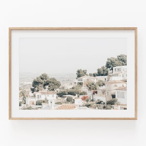 Spain Art Print, Spain Villa, Nature Landscape Print, Mediterranean Art Print, Printable Wall Decor, Horizontal Art Print, Nature Wall Art,