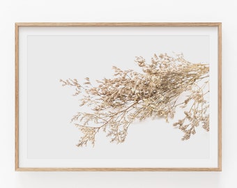 Wild Grass Botanical Print: Minimalist Plant Home Art (Digital Download)