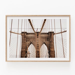 New York Brooklyn Bridge Print, Instant Art, INSTANT DOWNLOAD, Modern Minimalist Poster, Printable Wall Decor, Photography