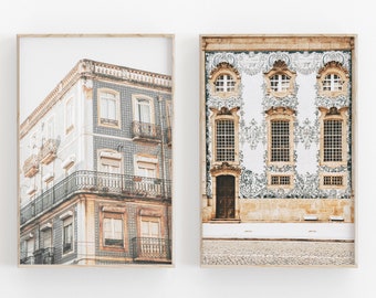 Portugal City Art Print Set: Minimalist Architecture Photography (Digital Download)