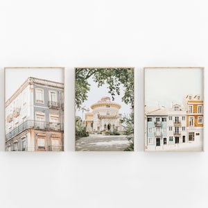 Portugal Print Set of 3, Travel Art Print, Portugal City Art Print, Modern Minimalist, Printable Wall Decor, City Photography, Gallery Art