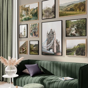 Impresión de Inglaterra, juego de 10 impresiones de pared de galería, arte de pared de Inglaterra, póster de Londres, foto de Londres, decoración de Inglaterra, Reino Unido, Europa, Gran Bretaña