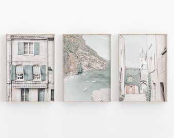 Italie Prints Set de 3, Travel Art Print, Italie Art Print, Modern Minimalist, Printable Wall Decor, Gallery Wall Set Italie, Europe Impression artistique