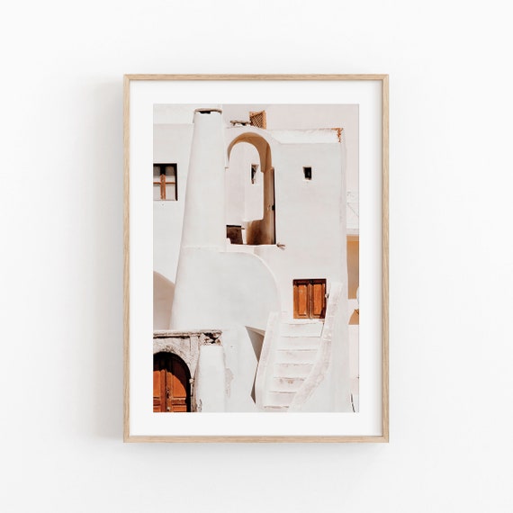 Santorini Art Print: Greece Cityscape Photography (Digital Download)