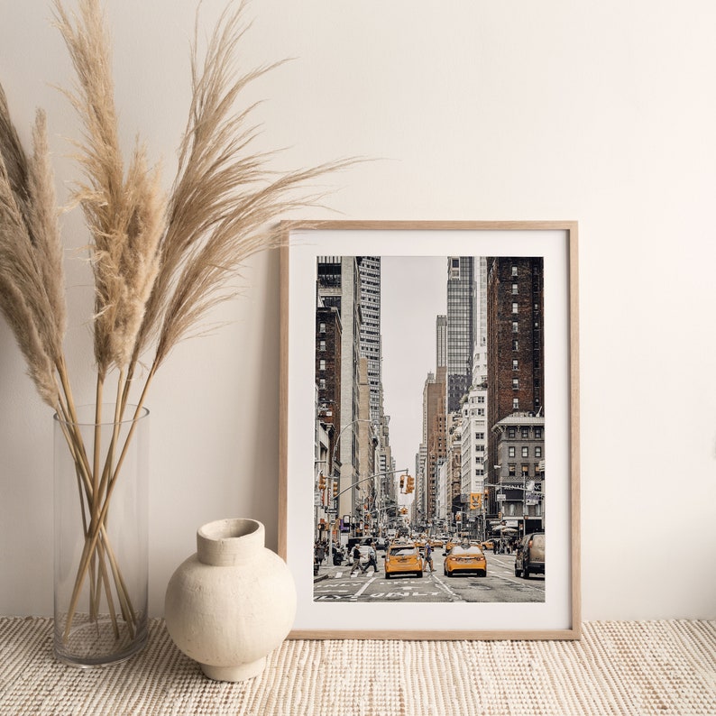 New York Print, Empire State Building New York, Cityscape Wall Art, City View Art Square, Photo Poster, Home Decor, Manhattan Wall Art image 3