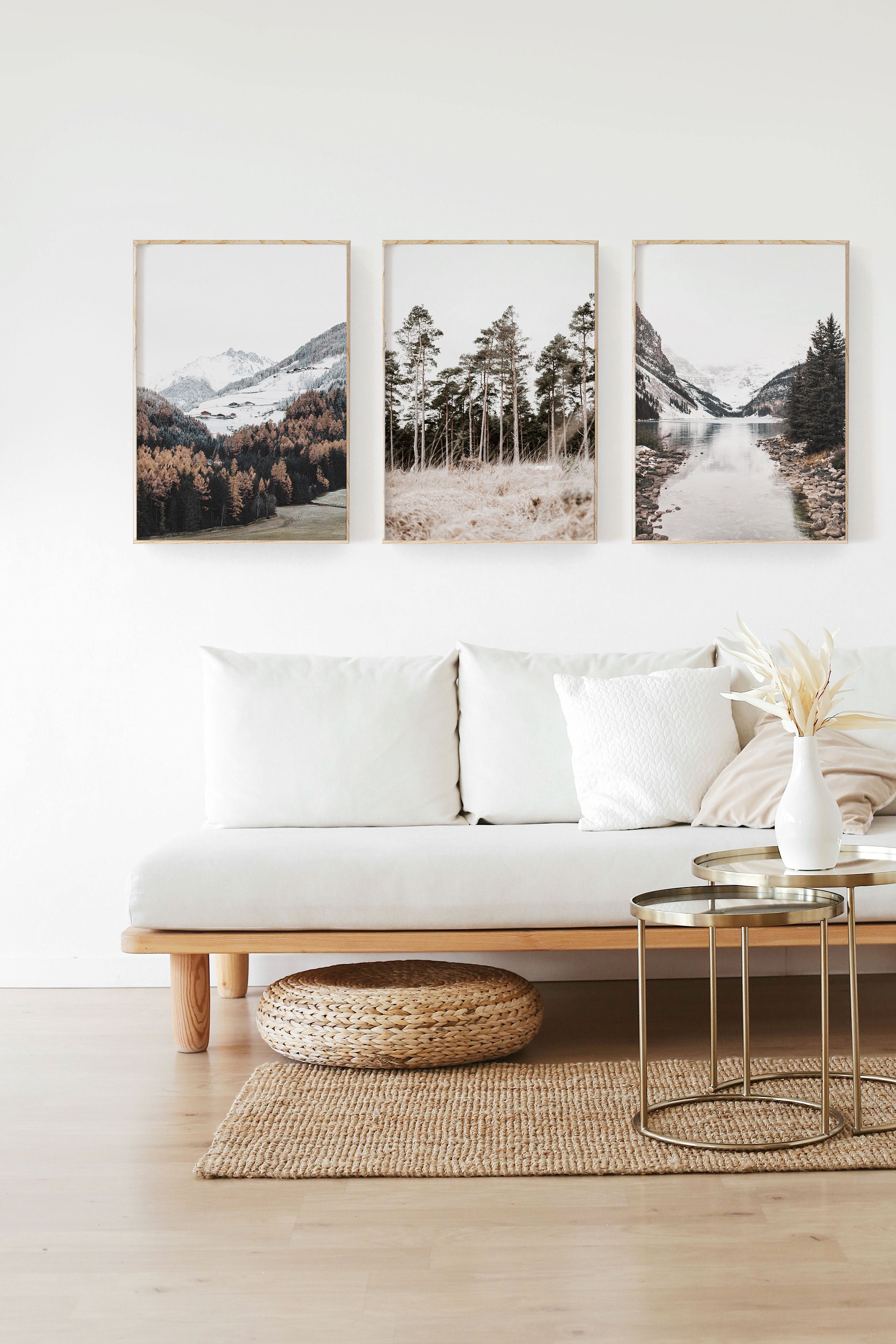Nature Print Set of 3 Instant Art INSTANT DOWNLOAD Modern Etsy