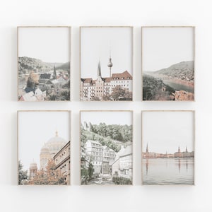 Germany City Set of 6, Germany GalleryWall, Germany Wall Art, Travel Art Print, Germany Photo Poster, Germany Nature, Travel Nature Print