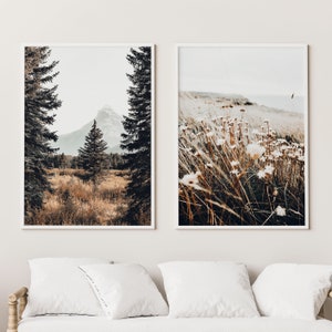 Nature Art Print Set of 2,Forest Art Print, INSTANT DOWNLOAD, Photography Art, Modern Minimalist Poster, Printable Wall Decor, Pine Tree