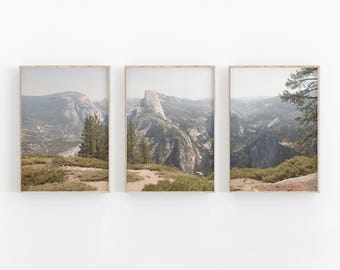 Mountain Print Set: Rustic Pine Tree Photography (Digital Download)