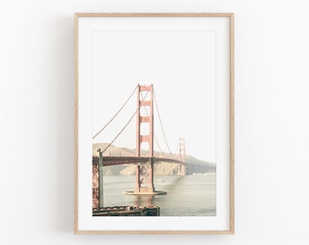San Francisco Bridge Print, Instant Art, City Bridge Print, Affiche minimaliste moderne, Décor mural imprimable, San. Francisco Photographie Art