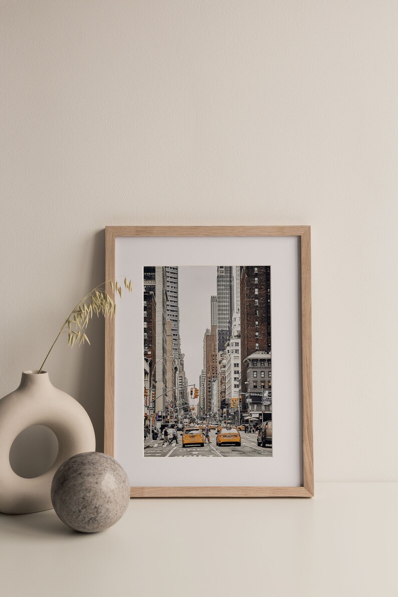 New York Print, Empire State Building New York, Cityscape Wall Art, City View Art Square, Photo Poster, Home Decor, Manhattan Wall Art image 6