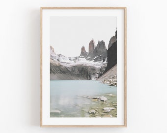 Natuur Art Print, Instant Art, Patagonië Kunst aan de Muur, Moderne Minimalistische Poster, Afdrukbare Wall Decor, Natuur Kunst aan de Muur, Natuur Art Print, Natuur
