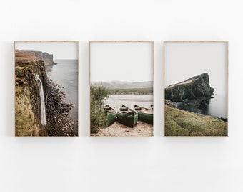 Schottland Fotografie Druckset: Minimalistische Landschaftskunst (Digitaler Download)