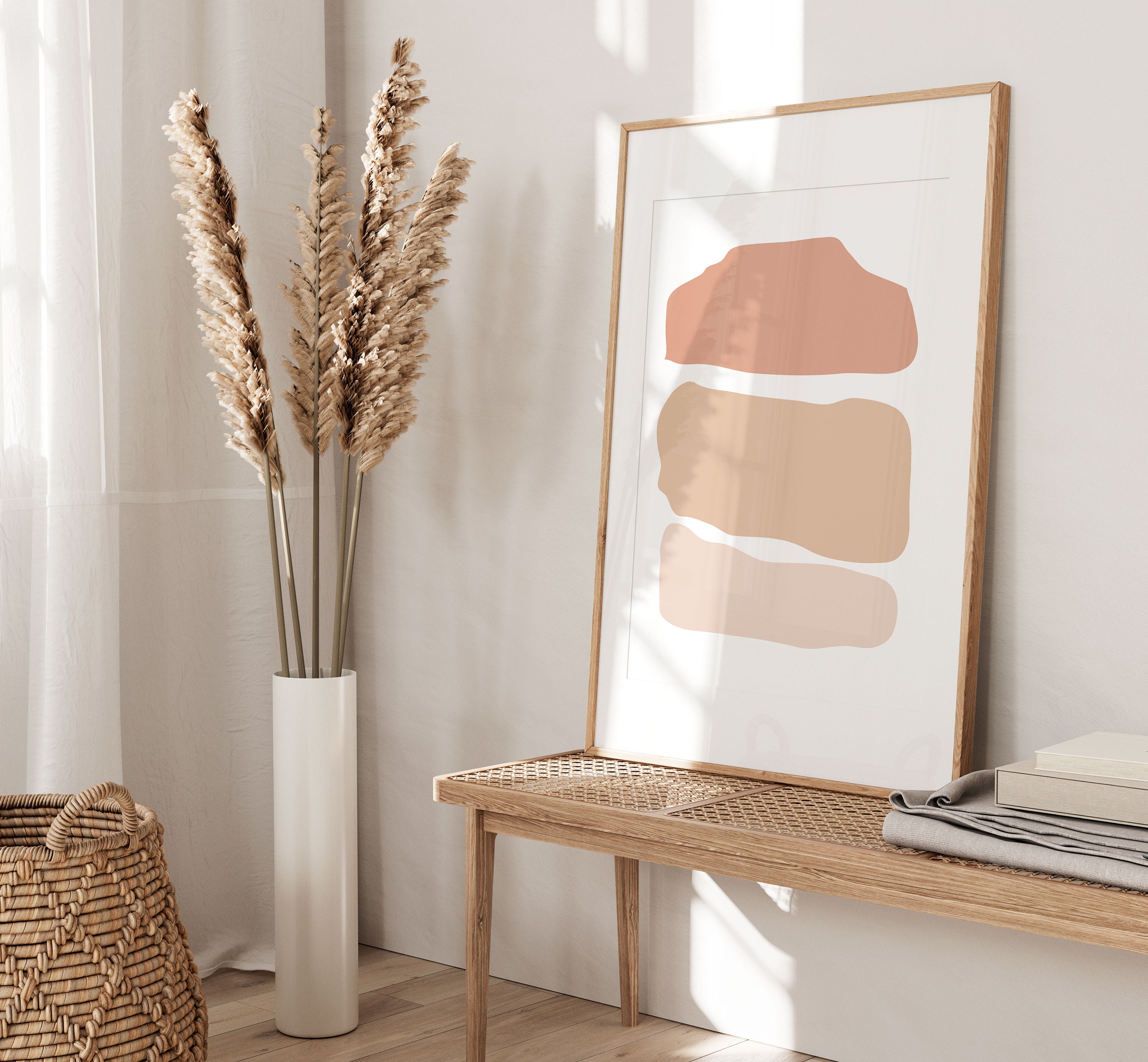Beige Abstract Art Print: Modern Wall Decor (digital Download) - Etsy
