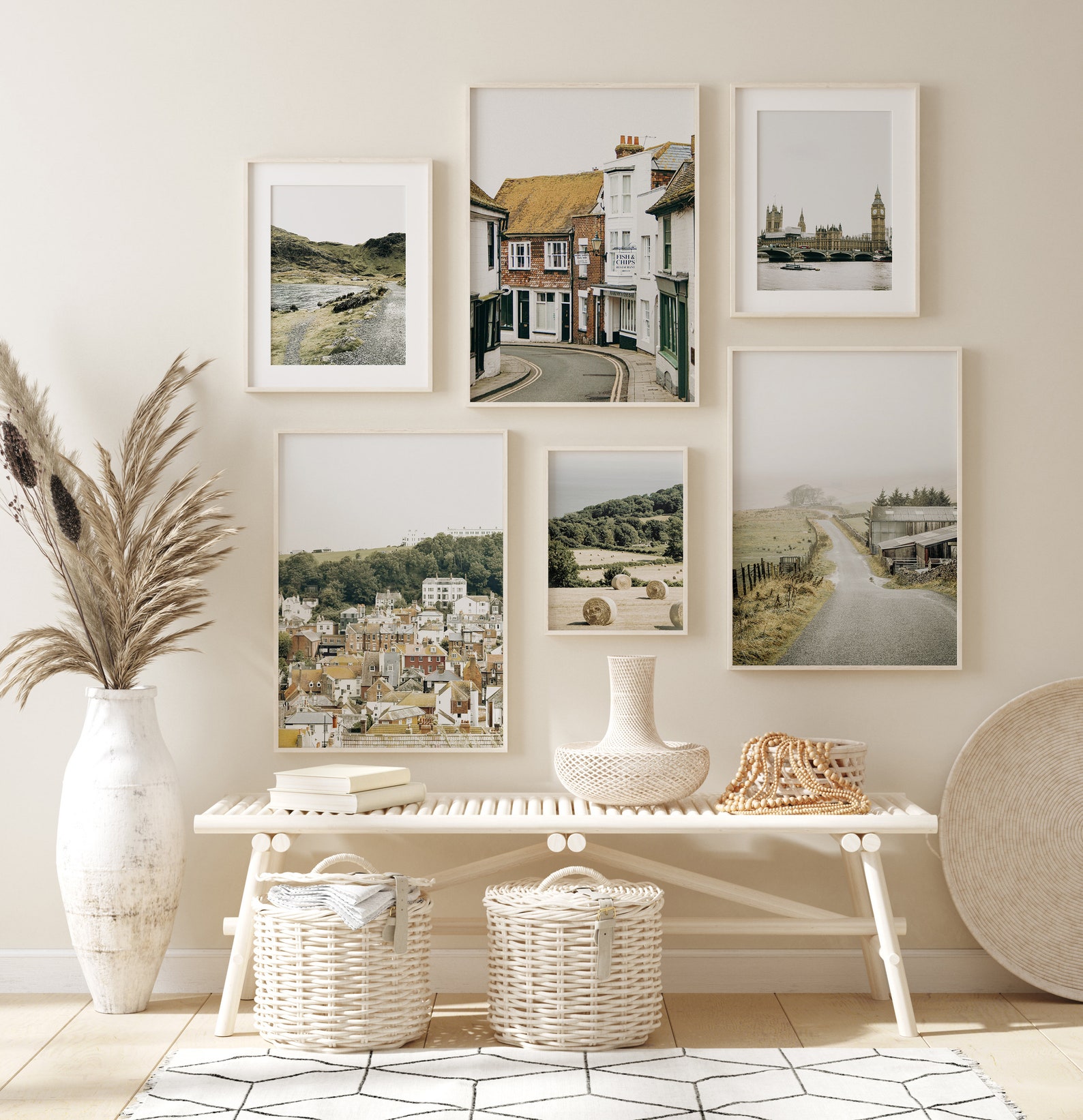 England Set of 6 Gallery Wall Print England Nature Travel Etsy