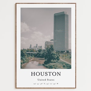 Houston Print, City Art Print, Houston Wall Art, Houston Poster, Houston Photo, Texas Wall Decor, USA, United States, South America