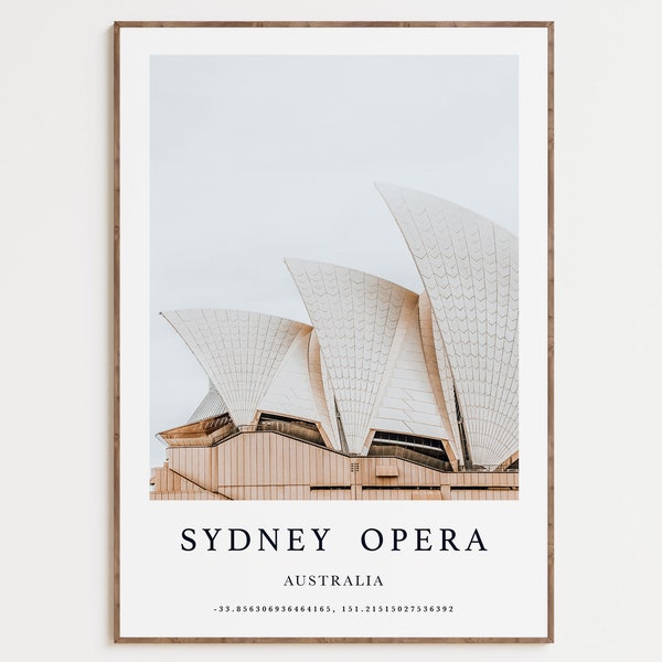 Australia Art Print, Sydney Opera Wall Art Print, Travel Art Print, Australia Poster, Australia Sydney Poster, Australia City Wall Art Print