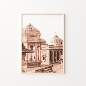 Indien Stadt Druck, Stadtbild Wandkunst, Fotografie Kunst, City View Art Square, Foto Poster, Home Decor Indien Poster, Indien Wandkunst Bild 4