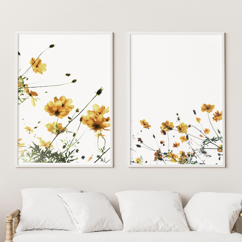 Flowers Art Print Set of 2 Photography Instant Art INSTANT Etsy