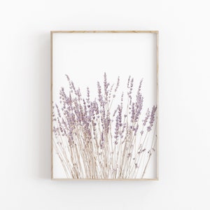 Lavender Flowers Print, Instant Art, INSTANT DOWNLOAD, Modern Minimalist Poster, Printable Wall Decor, Botanical Prints, Floral Wall Art image 3