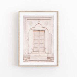 India Door Art Print, Marble Door  , Boho Decor Door Print, Modern Minimalist Poster, Architecture Print, Arabic Door Printable Wall Art