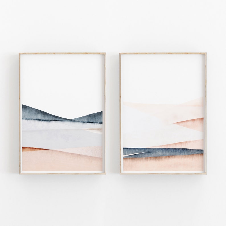 Abstract Art Print Watercolor Art Set of 2 Watercolor Abstract Watercolor Wall Art Watercolor Print Instant Art Watercolor Art Print
