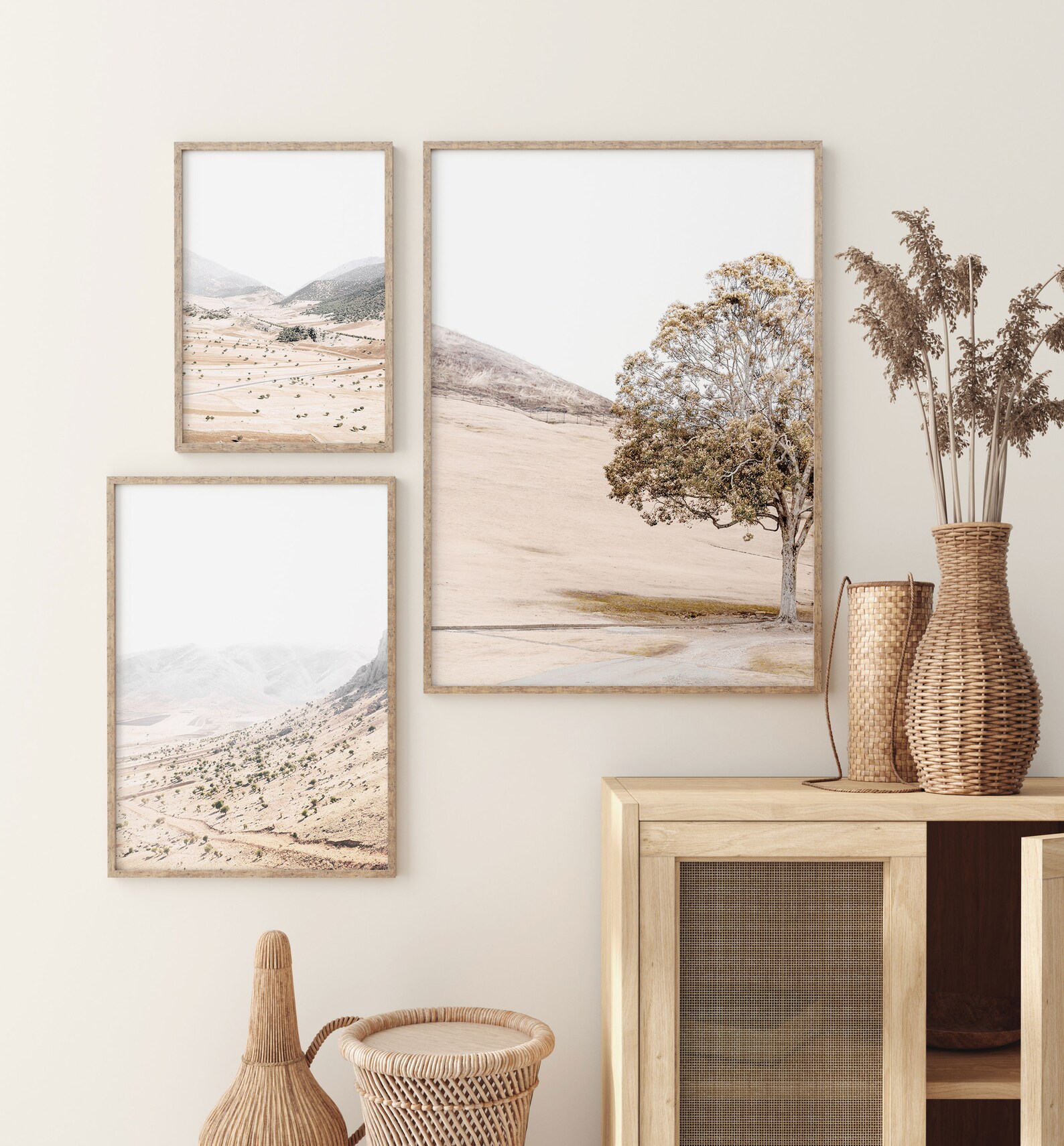 Nature Print Set of 3 Instant Art Landscape Art Print Etsy