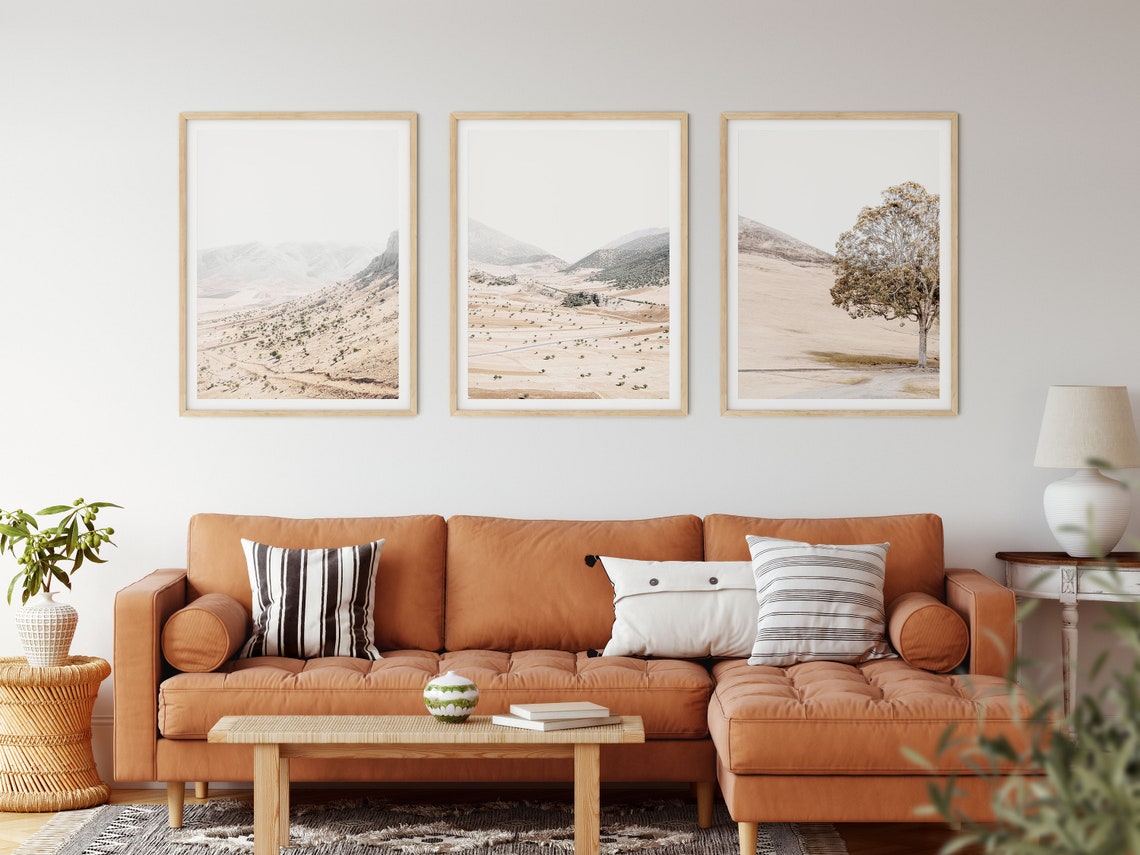 Nature Print Set of 3 Instant Art Landscape Art Print Etsy