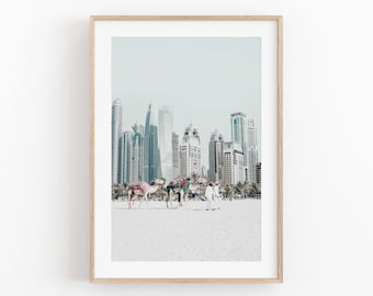 Dubai Cityscape Print: United Arab Emirates Wall Art (Digital Download)