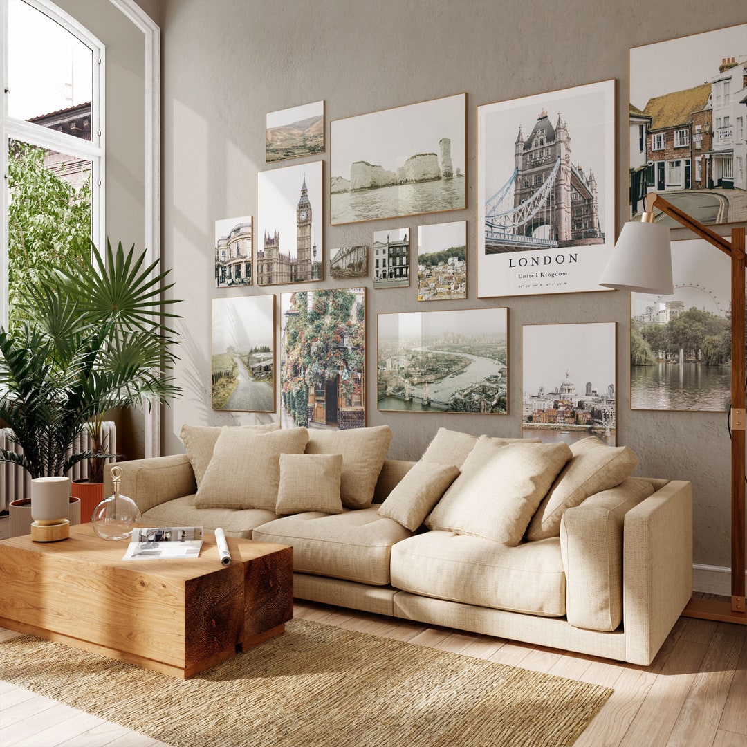 England Gallery Wall Set of 14, Nature Wall Art, Botanical Art Print