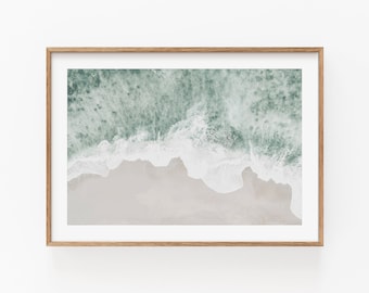 Beach Print, Instant Art, Coastal Decor, Printable Wall Decor, Surf Art Print, Beach Photography, Coastal Print, Coastal Horizontal Art