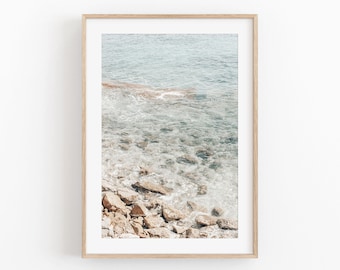 Minimalist Beach Sea Print: Coastal Home Decor (Digital Download)
