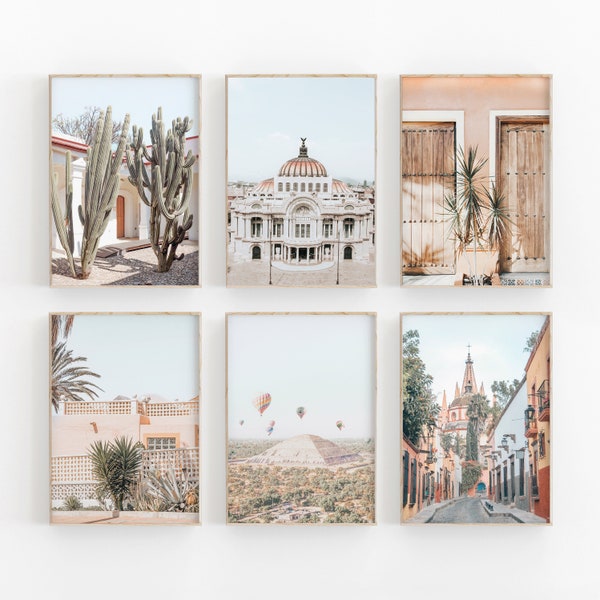 Mexico Photography Print Set: Travel Wall Art (Digital Download)