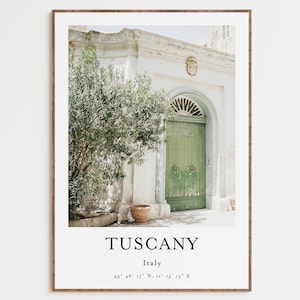 Tuscany Italy Print, Cityscape Wall Art, Photography Print, City View Art Square, Photo Poster, Italy  Room Decor, Tuscany Italy Poster